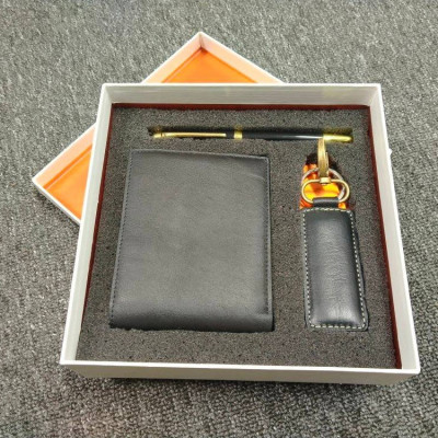 Executive Wallet, Pen & Key Ring Gift Set